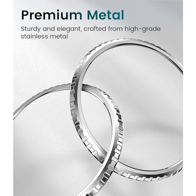 Smartwatch Ring Watches - Capa de moldura de metal para