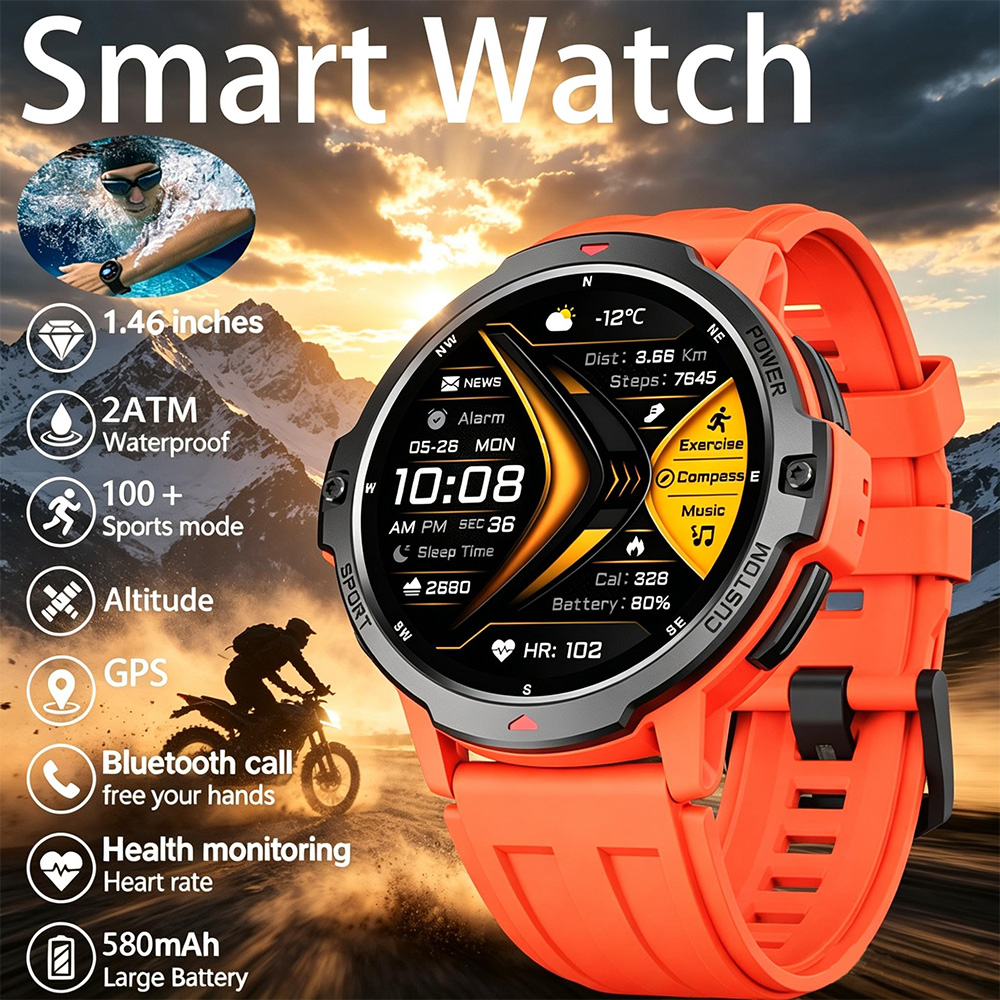 Smartwatch Timex Watches For Men - NOVO Smartwatch Militar com GPS e