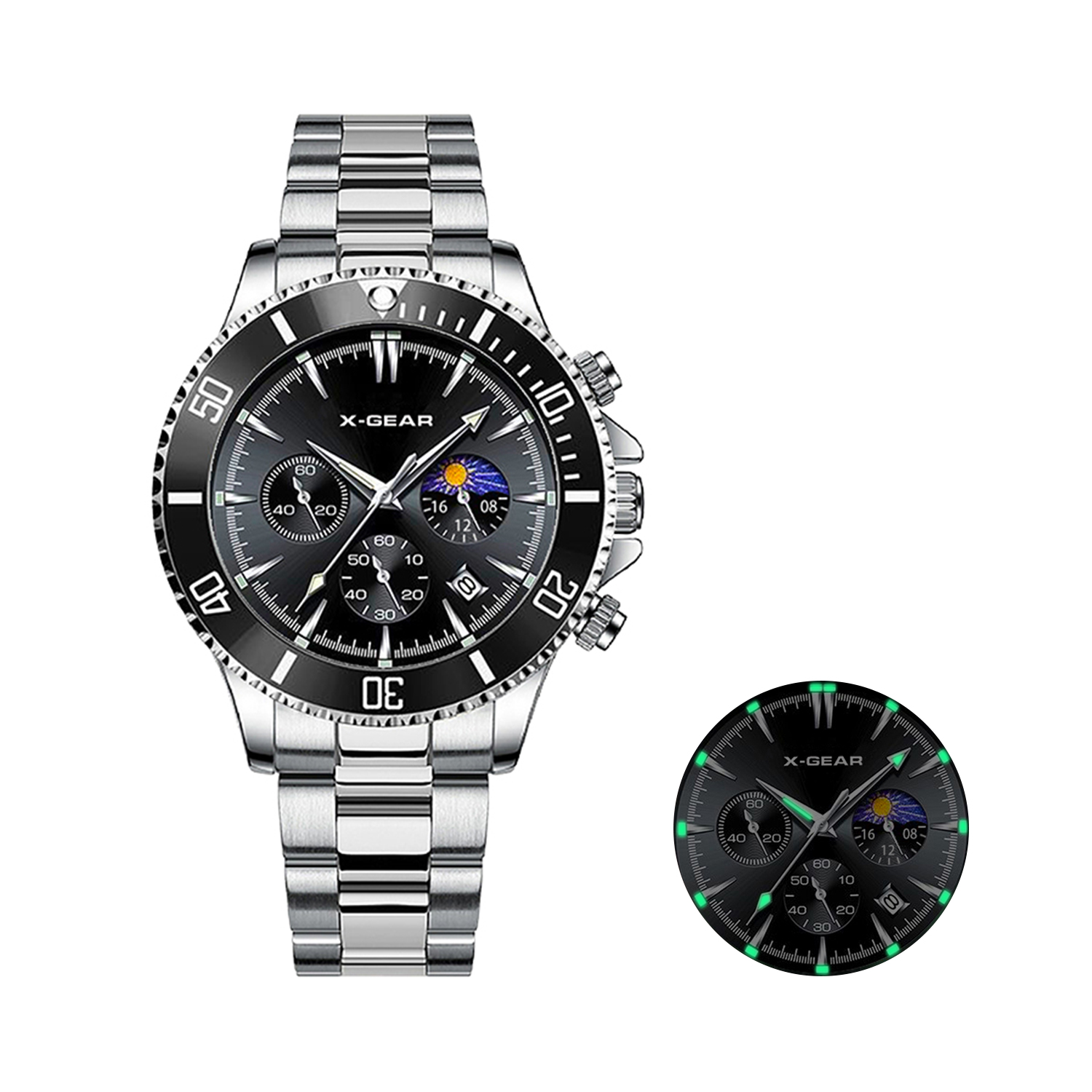 Smartwatch Luxury Watches For Men - Relógio de Quartzo Masculino X-GEAR Fashion