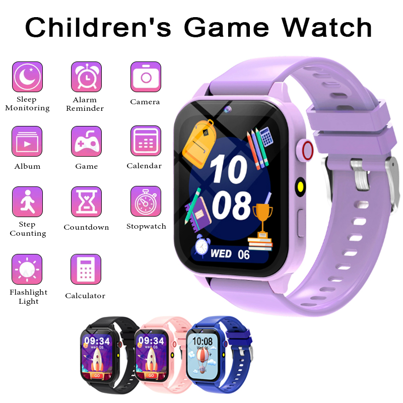 Smartwatch Digital Watches For Kids - Smartwatch jogos infantis relógio 1.83 Polegada
