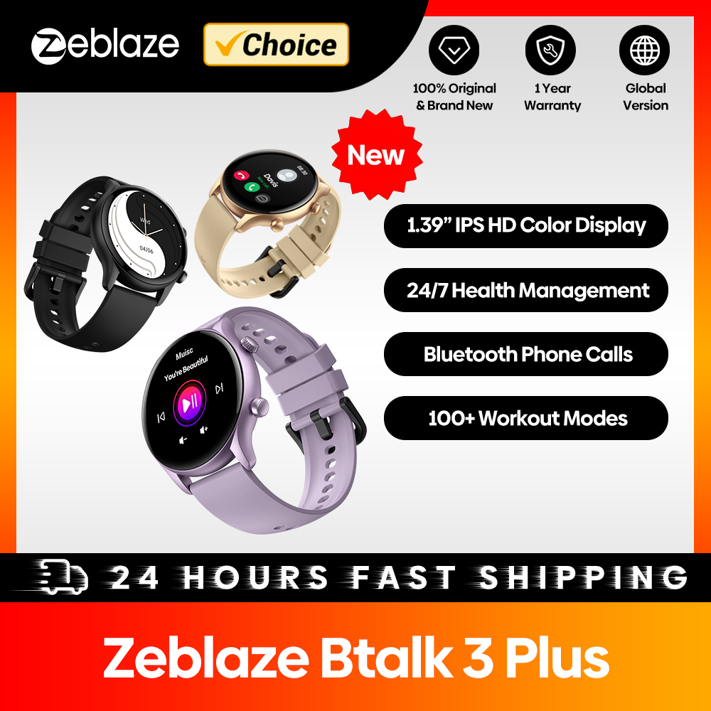 Watches Ladies Smartwatch - Zeblaze-Btalk 3 Plus Smartwatch para Homens