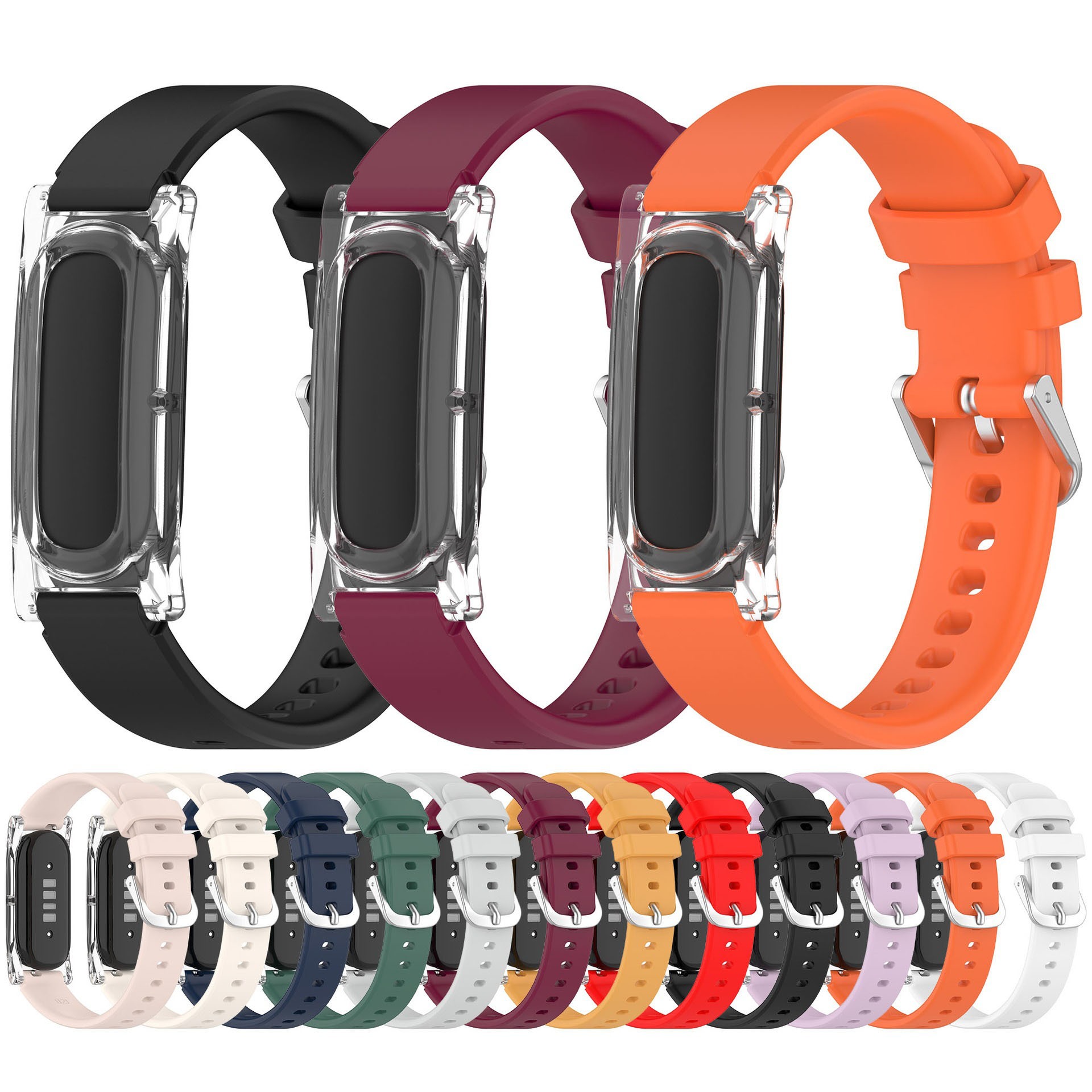 Silicone Sport Band - Pulseira de silicone compatível com Google