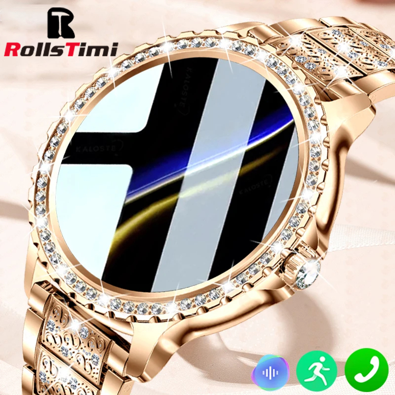 Watches Ladies Smartwatch - Moda de luxo ouro feminino relógio