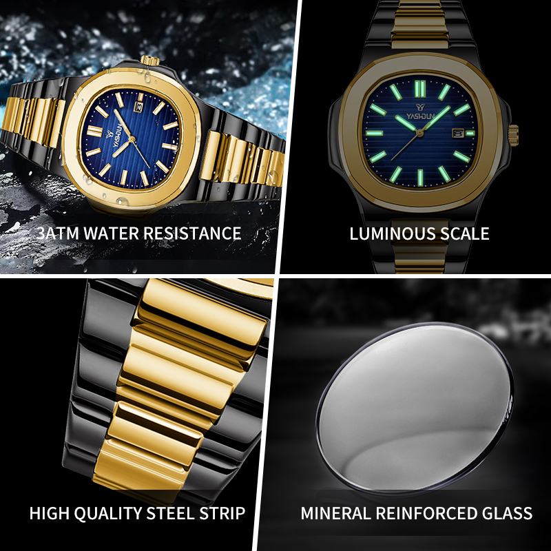Relógio masculino Fashion Squa - Smartwatch Luxury Watches For Men avaliação e preço
