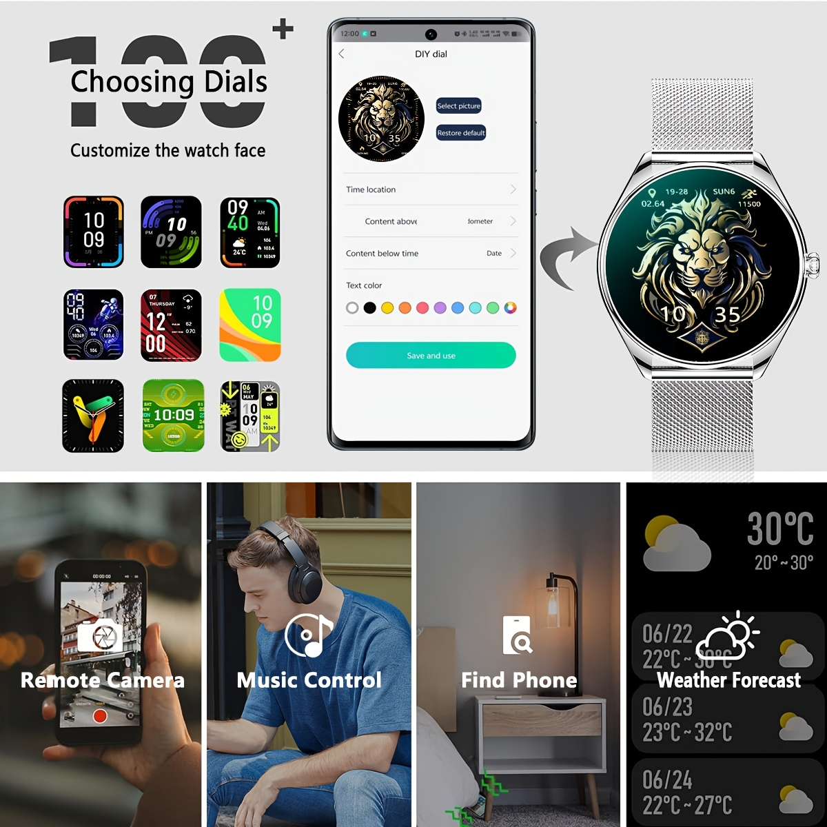 Novo Smartwatch Ultrafino 2026 - Watches Ladies Smartwatch avaliação e preço