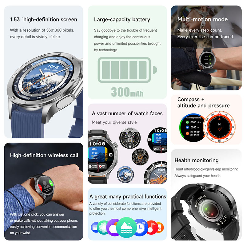 Para OPPO Watch X Smartwatch M - Smartwatch Timex Watches For Men avaliação e preço