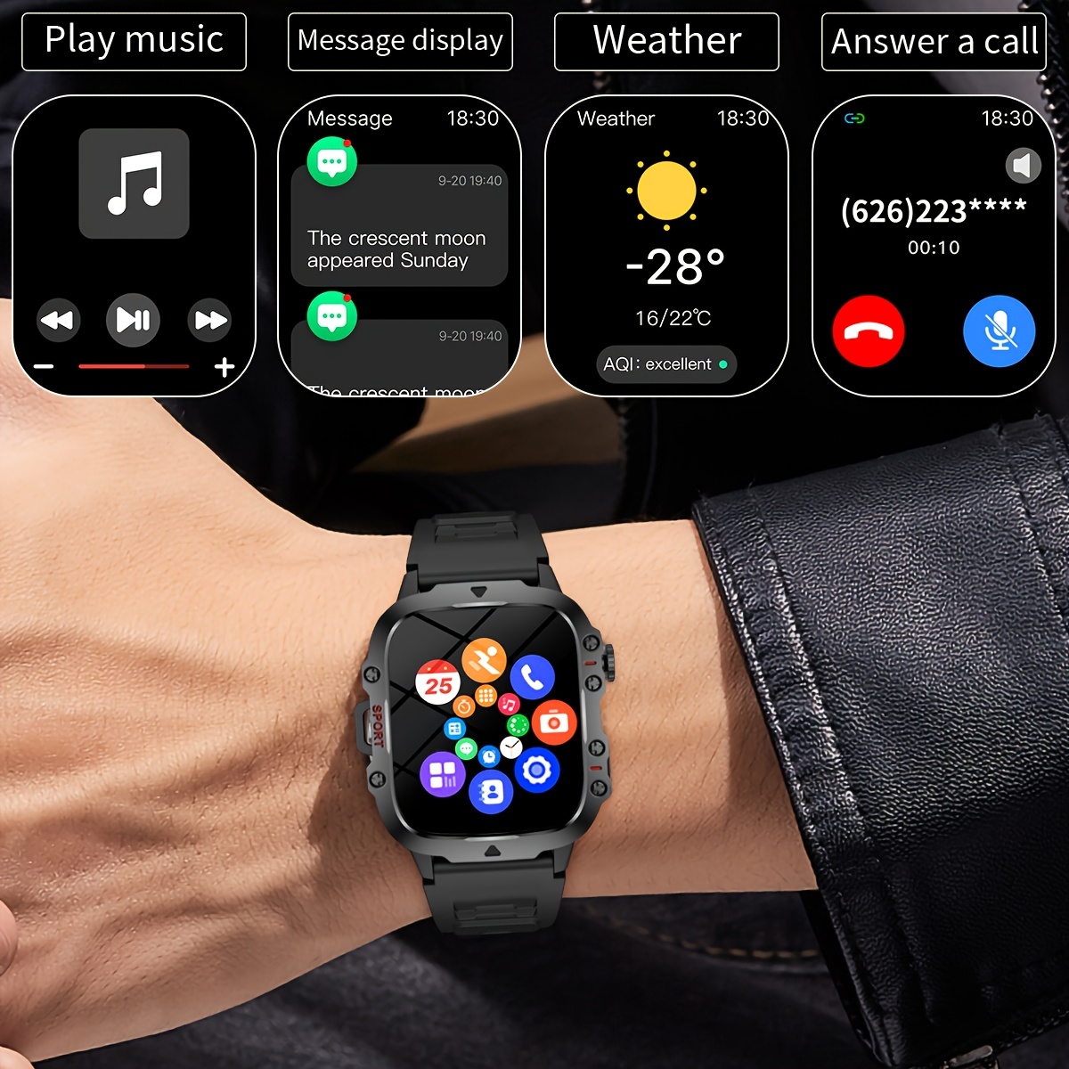 Novo relógio inteligente, equi - Smartwatch Watches Wallpaper avaliação e preço
