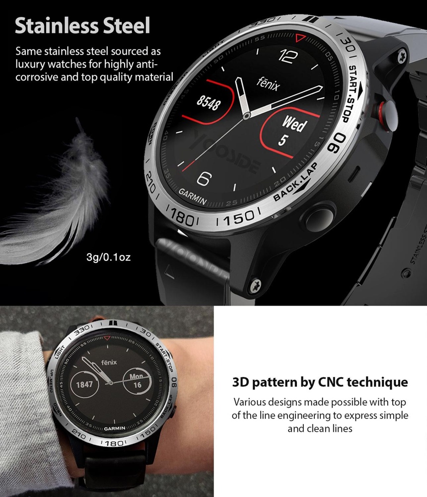 Moldura para garmin fenix 7 7x - Smartwatch Ring Watches avaliação e preço
