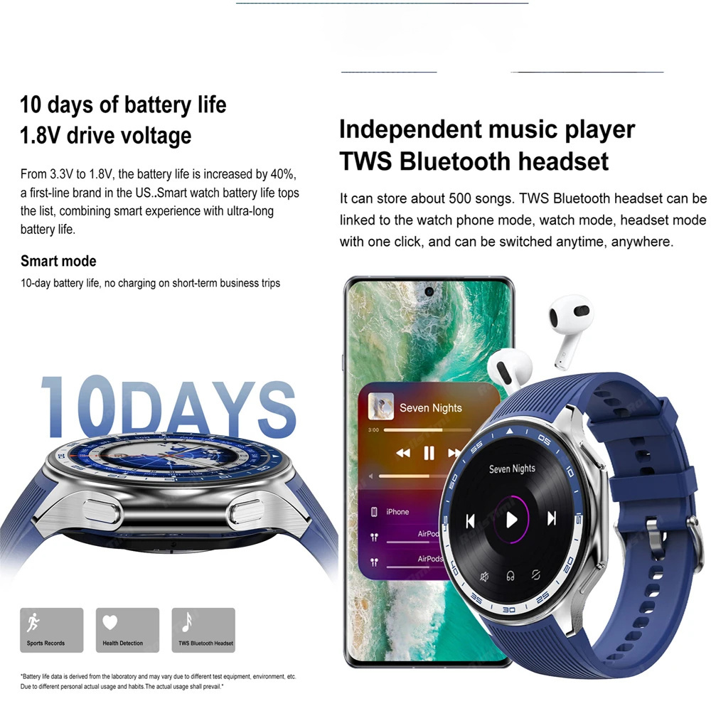 1.43 amoled relógio inteligent - Smartwatch Timex Watches For Men avaliação e preço