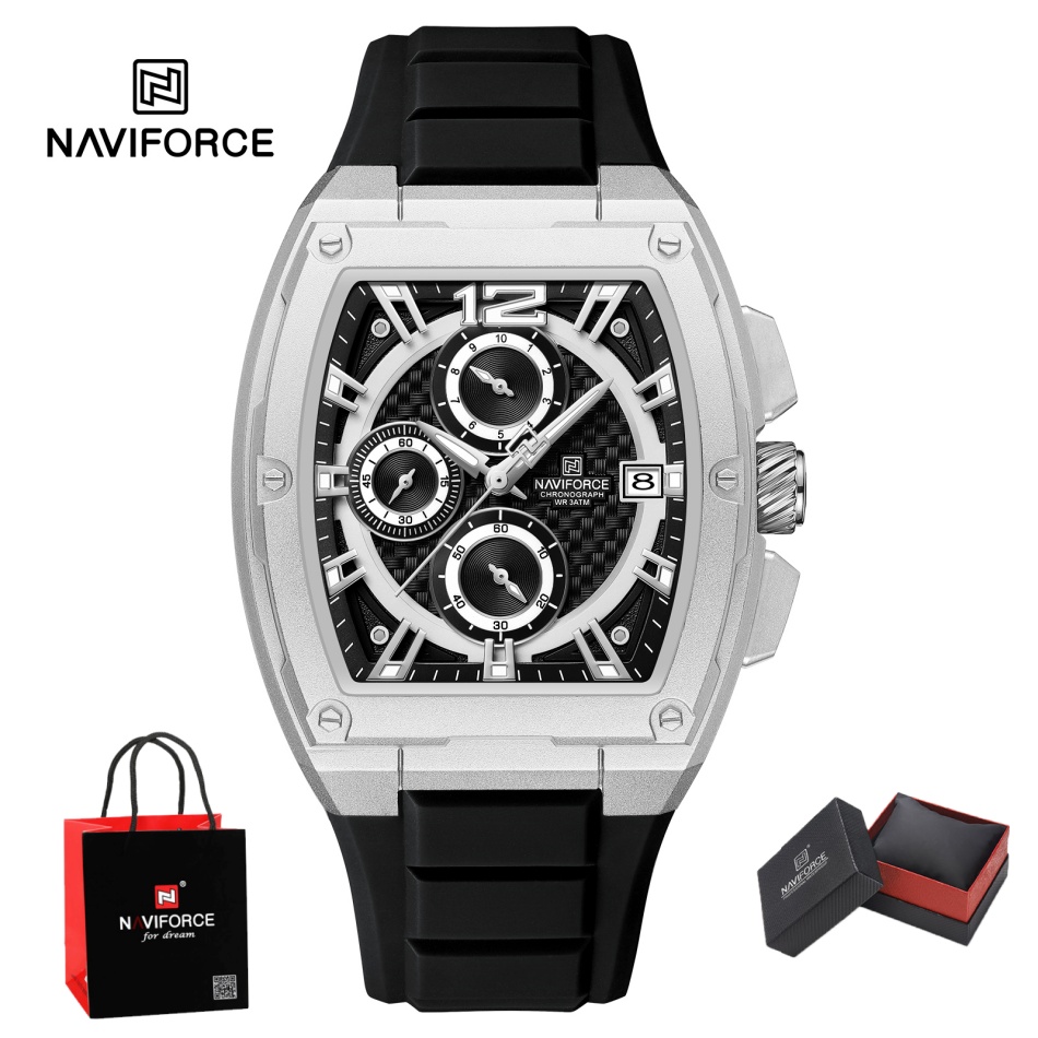 NAVIFORCE Relógio esportivo ma - Silicone Sport Band avaliação e preço