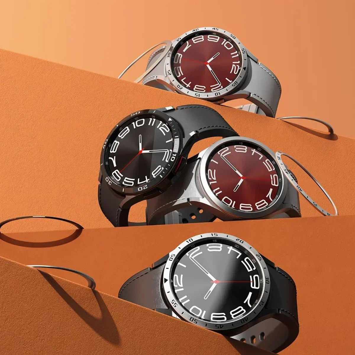 Anel de moldura de metal para  - Smartwatch Ring Watches avaliação e preço