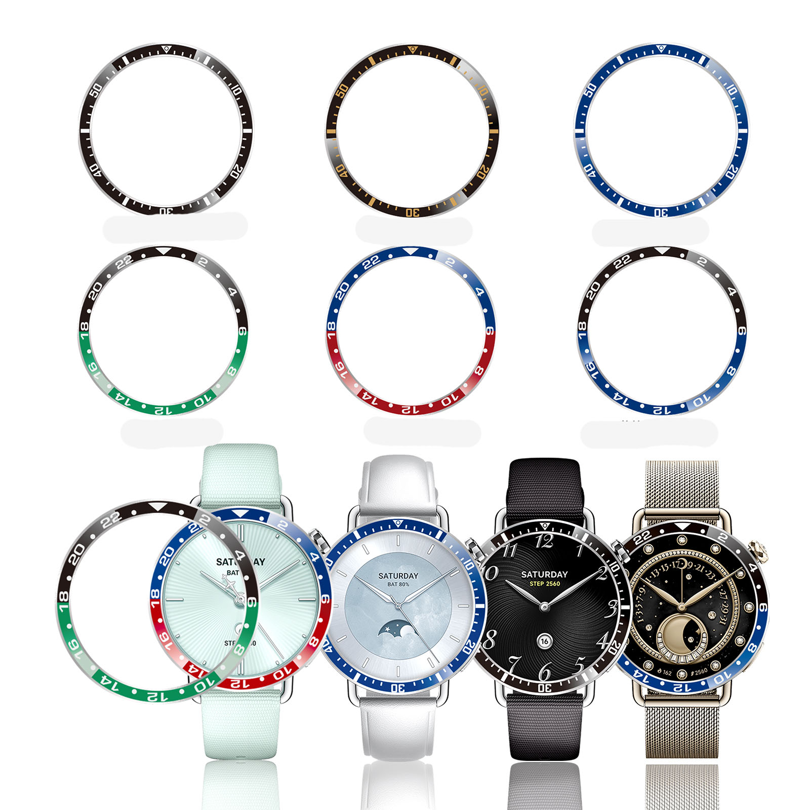 Heorland caso xiaomi relógio s - Smartwatch Ring Watches avaliação e preço