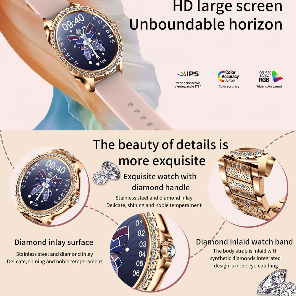 696 nova chamada de dente azul - Watches Ladies Smartwatch avaliação e preço