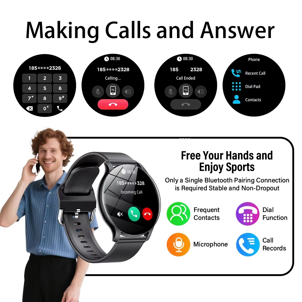 Novo Smartwatch 2025: Monitor  - Watches Ladies Smartwatch avaliação e preço