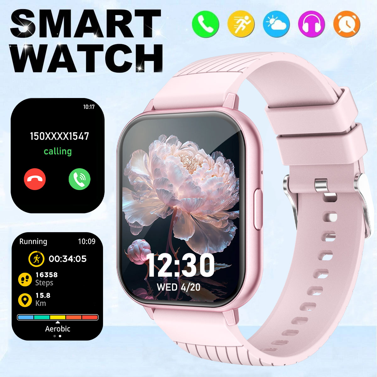 Relógio inteligente multifunci - Smartwatch Watches Wallpaper avaliação e preço