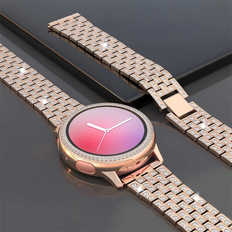 Pulseira de diamante para sams - Smartwatch Samsung Watches For Women avaliação e preço